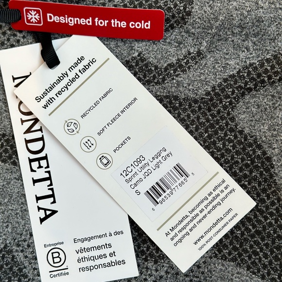 Mondetta Women’s Utility Leggings Camo High Waisted Light Grey Size S. NWT - Picture 8 of 9
